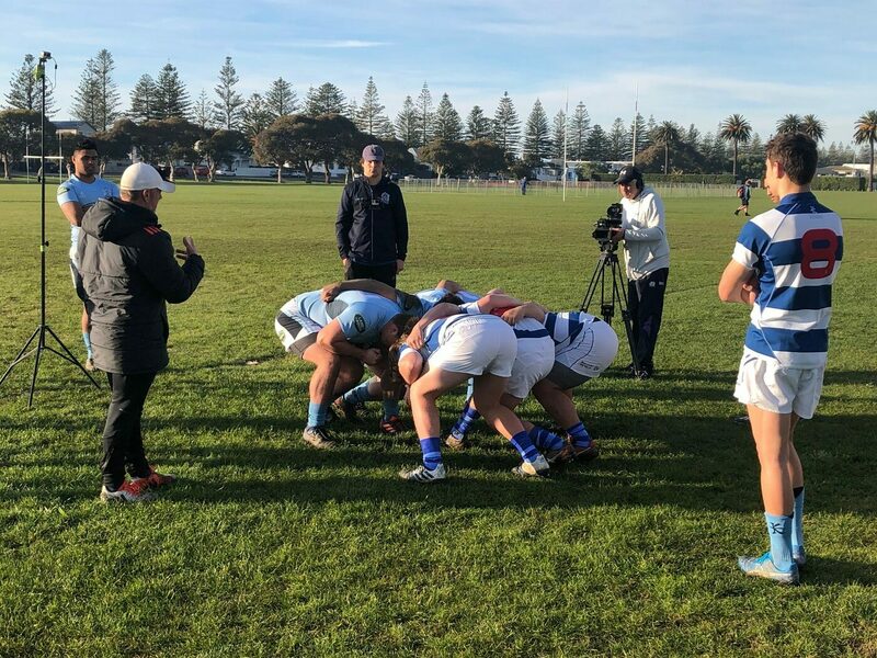Scrum session being filmed